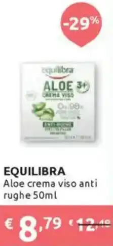 Ipersoap EQUILIBRA Aloe crema viso anti rughe offerta