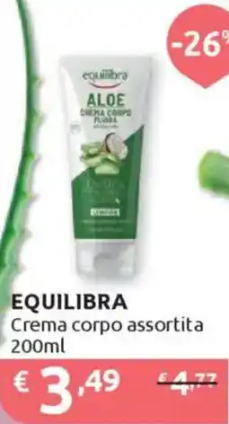 Ipersoap EQUILIBRA Crema corpo offerta