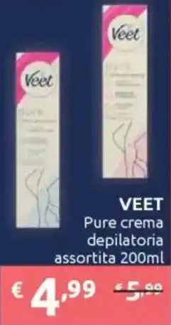 Ipersoap VEET Pure crema depilatoria offerta