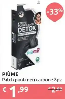 Ipersoap PIÙME Patch punti neri carbone offerta