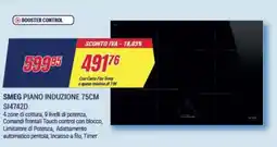 Trony SMEG PIANO INDUZIONE 75CM S14742D offerta