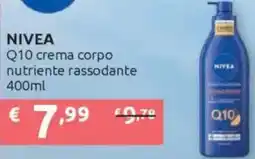Ipersoap NIVEA Q10 crema corpo nutriente rassodante offerta