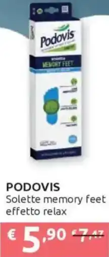 Ipersoap PODOVIS Solette memory feet effetto relax offerta