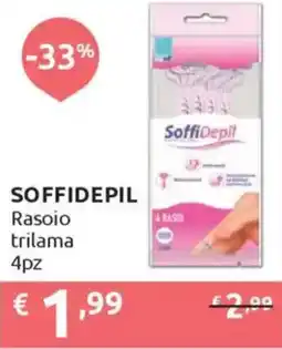 Ipersoap SOFFIDEPIL Rasoio trilama offerta