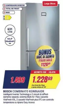 Trony BOSCH COMBINATO KGN86AIDR offerta