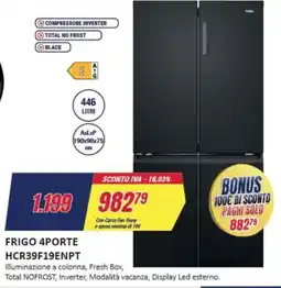 Trony Haier FRIGO 4PORTE HCR39F19ENPT offerta