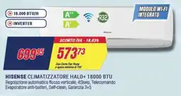 Trony HISENSE CLIMATIZZATORE HALO+ 18000 18.000 BTU/H offerta