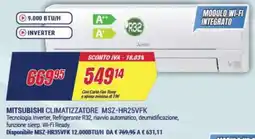 Trony MITSUBISHI CLIMATIZZATORE MSZ-HR25VFK offerta