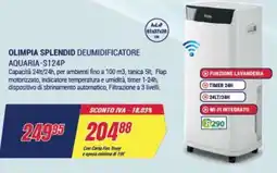Trony OLIMPIA SPLENDID DEUMIDIFICATORE AQUARIA-S124P offerta