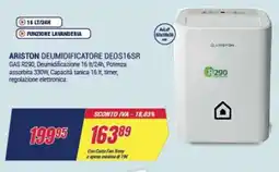 Trony ARISTON DEUMIDIFICATORE DEOS16SR offerta