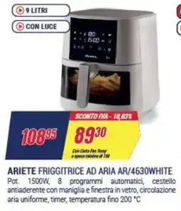 Trony ARIETE FRIGGITRICE AD ARIA AR/4630WHITE offerta