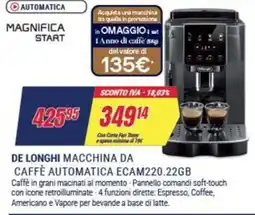 Trony DE LONGHI MACCHINA DA CAFFÈ AUTOMATICA ECAM220.22GB offerta