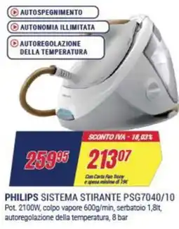 Trony PHILIPS SISTEMA STIRANTE PSG7040/10 offerta