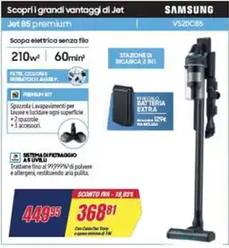Trony SAMSUNG VS20C85 Scopa elettrica senza filo offerta