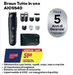 Trony Braun Tutto in uno AIO5540 offerta