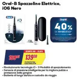 Trony Oral-B Spazzolino Elettrico, i06 Nero offerta
