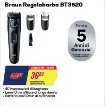 Trony Braun Regolabarba BT3520 offerta