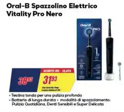 Trony Oral-B Spazzolino Elettrico Vitality Pro Nero offerta