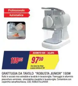 Trony R.G.V. Grattugia da tavolo “robusta junior" 150W offerta