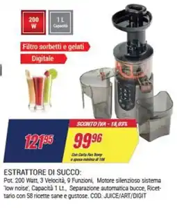 Trony R.G.V. Estrattore di succo offerta