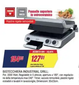 Trony R.G.V. Bistecchiera industrial grill offerta