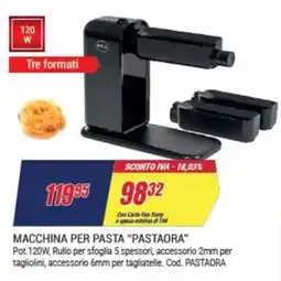 Trony R.G.V. macchina per pasta "pastaora" offerta