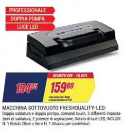 Trony R.G.V. Macchina sottovuoto freshquality-LED offerta