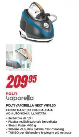 Trony POLTI VAPORELLA NEXT VN18.20 FERRO DA STIRO CON CALDAIA offerta