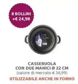 Ipersoap Casseruola con due manici ø 22 cm offerta