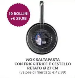 Ipersoap Wok saltapasta con friggitrice e cestello retato ø 27 cm offerta