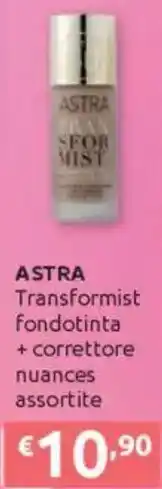 Ipersoap ASTRA Transformist Fondotinta + correttore offerta
