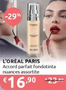 Ipersoap L'ORÉAL PARIS Accord parfait fondotinta offerta
