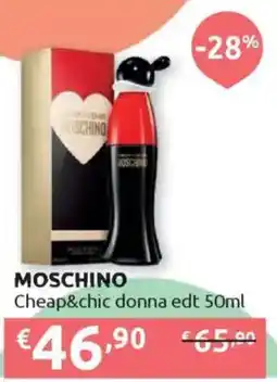 Ipersoap MOSCHINO Cheap&chic donna edt offerta