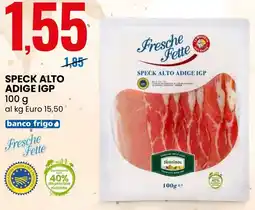 Eurospin Fresche Fette Speck alto adige igp offerta