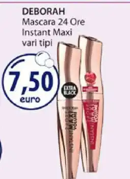 Acqua & Sapone DEBORAH Mascara 24 Ore Instant Maxi offerta