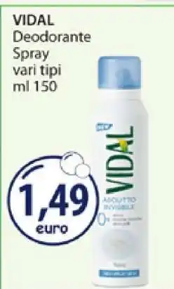 Acqua & Sapone VIDAL Deodorante Spray offerta