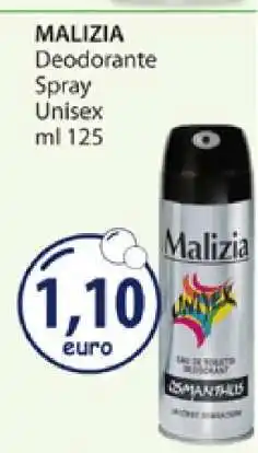 Acqua & Sapone MALIZIA Deodorante Spray Unisex offerta