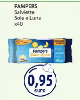 Acqua & Sapone PAMPERS Salviette Sole e Luna x40 offerta