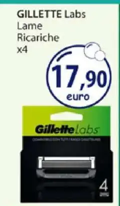 Acqua & Sapone GILLETTE Labs Lame Ricariche x4 offerta