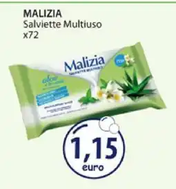 Acqua & Sapone MALIZIA Salviette Multiuso x72 offerta