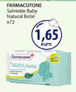 Acqua & Sapone FARMACOTONE Salviette Baby Natural Bebè x72 offerta