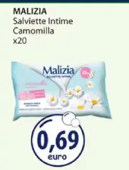 Acqua & Sapone MALIZIA Salviette Intime Camomilla x20 offerta