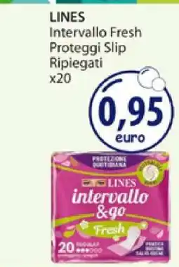 Acqua & Sapone LINES Intervallo Fresh Proteggi Slip Ripiegati x20 offerta