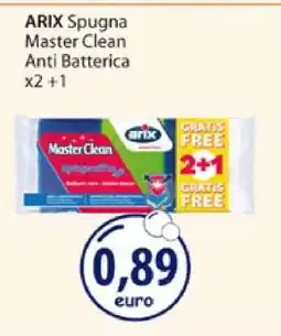 Acqua & Sapone ARIX Spugna Master Clean Anti Batterica x2 +1 offerta