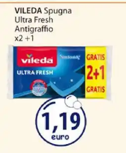 Acqua & Sapone VILEDA Spugna Ultra Fresh Antigraffio x2 +1 offerta