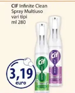 Acqua & Sapone CIF Infinite Clean Spray Multiuso offerta