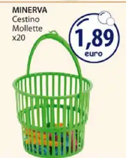 Acqua & Sapone MINERVA Cestino Mollette x20 offerta