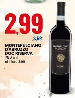 Eurospin Montepulciano d'abruzzo doc riserva offerta