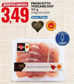 Eurospin AMO ESSERE eccellente Prosciutto toscano dop offerta