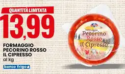 Eurospin Formaggio pecorino rosso il cipresso offerta